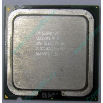 Процессор Intel Celeron D 326 (2.53GHz /256kb /533MHz) SL98U s.775 (Дрезна)